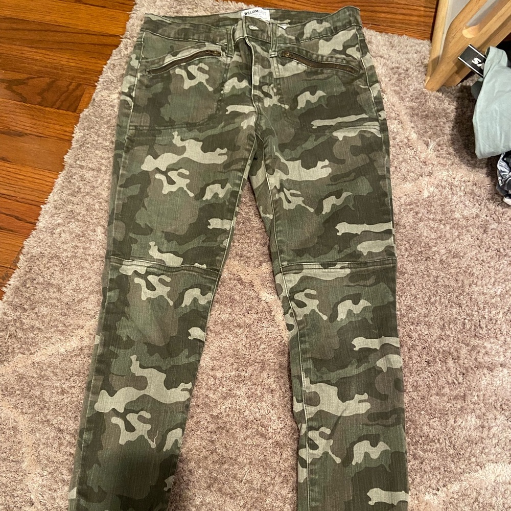 William rast camo skinny jeans
